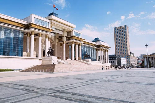 海外の建物が並ぶ風景の写真